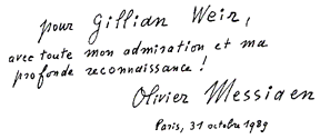 Messiaen Quote